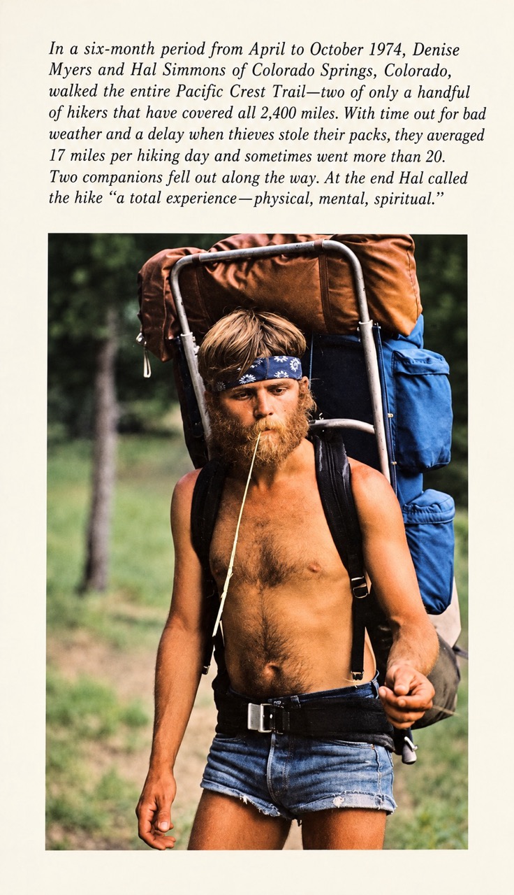 Those famous cutoffs. Outdoor Magazine did a store on Hal 50 years after this article.